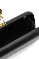 Women's Black Accessory Detailed Long Chain Strap Mini Evening Clutch Bag | Derimod