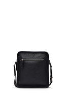 Men's Black Leather Messenger Bag | Derimod