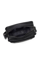 Men's Black Leather Messenger Bag | Derimod