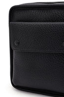 Men's Black Leather Messenger Bag | Derimod