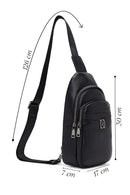 Men's Black Leather Crossbody Bag | Derimod