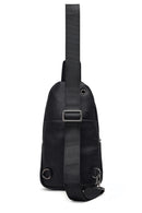 Men's Black Leather Crossbody Bag | Derimod