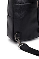 Men's Black Leather Crossbody Bag | Derimod