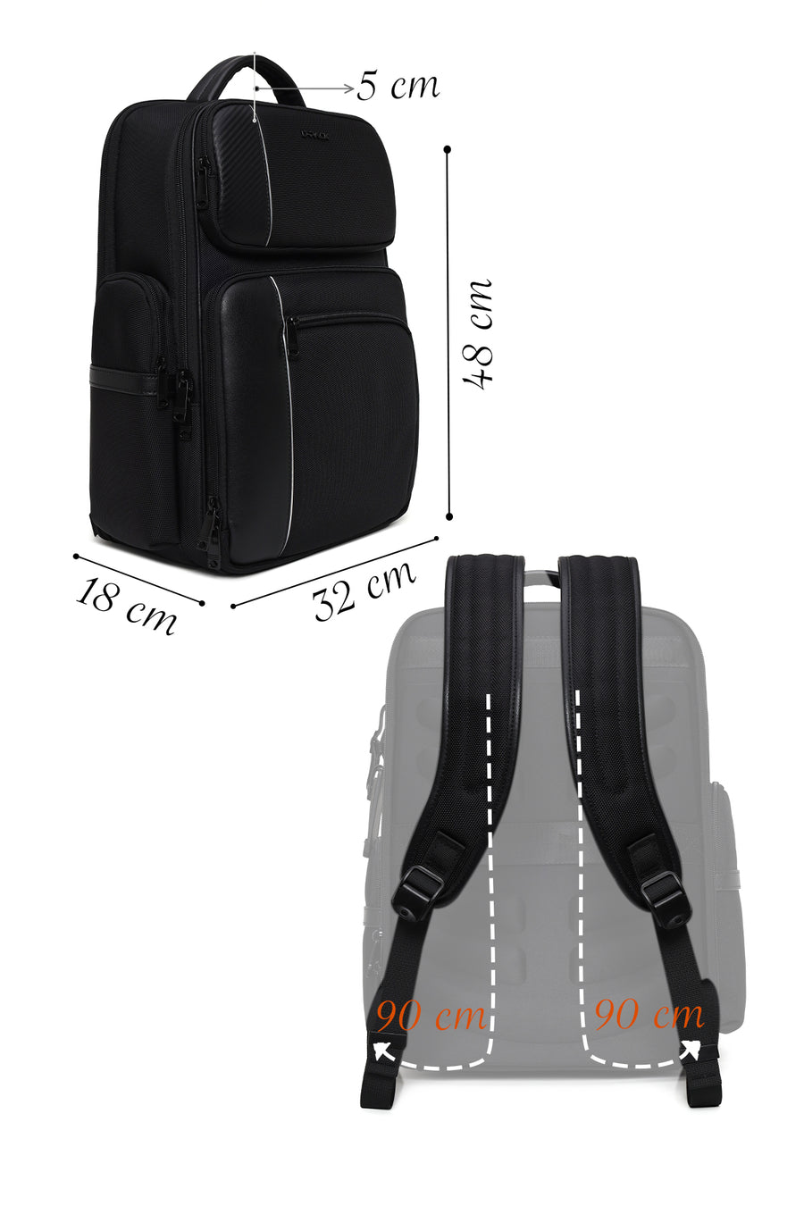 D-Pack Erkek Siyah Sırt Çantası