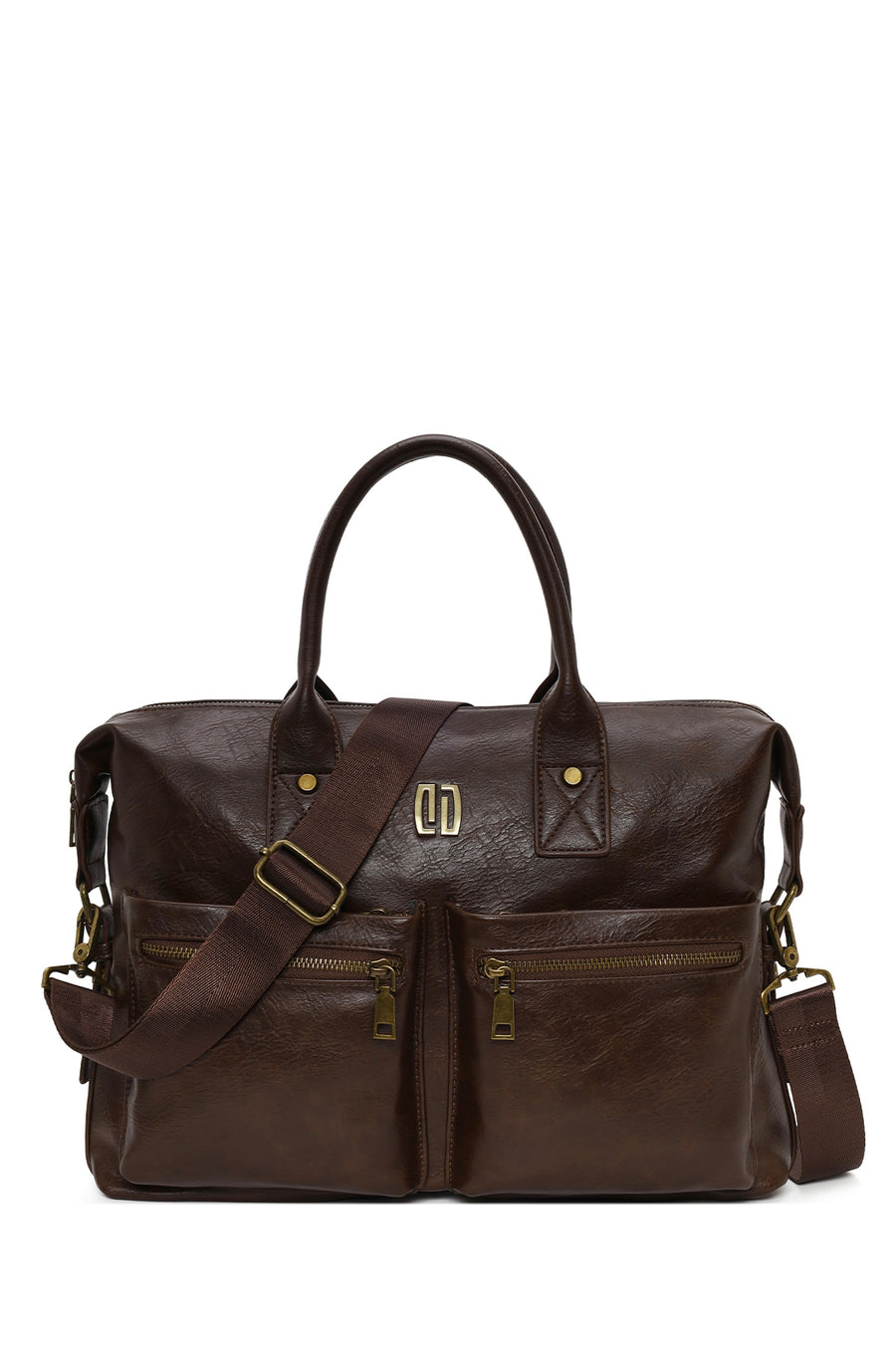 Men's Brown Long Strap Briefcase 25WBD3016FT | Derimod