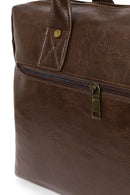 Men's Brown Long Strap Briefcase | Derimod