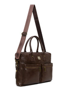 Men's Brown Long Strap Briefcase | Derimod