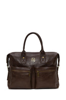 Men's Brown Long Strap Briefcase | Derimod