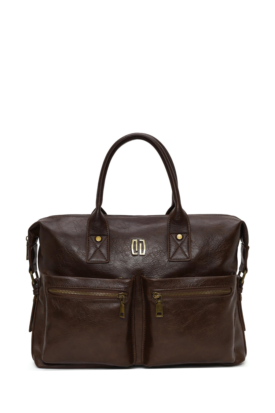 Men's Brown Long Strap Briefcase