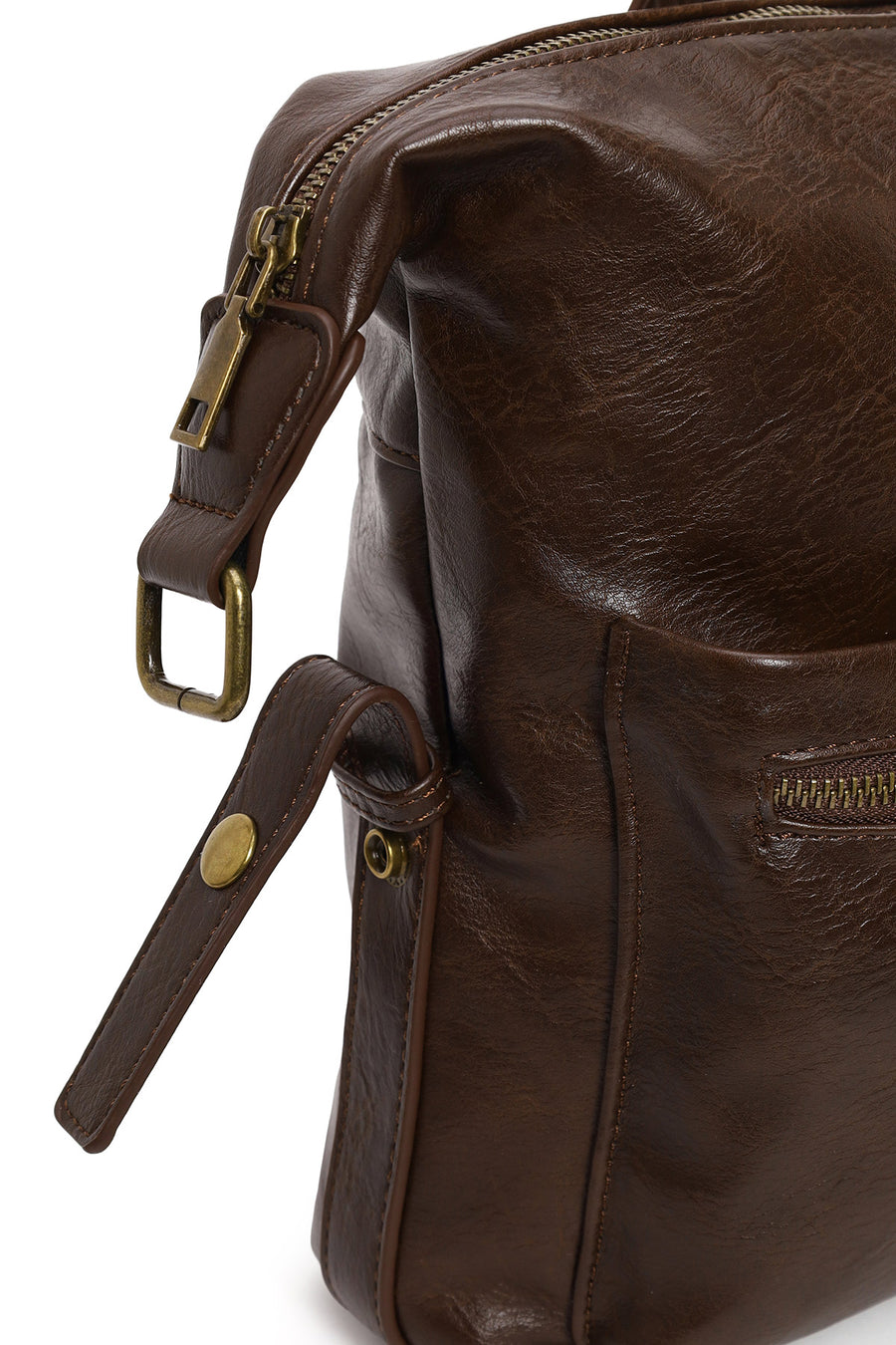 Men's Brown Long Strap Briefcase
