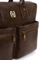Men's Brown Long Strap Briefcase | Derimod