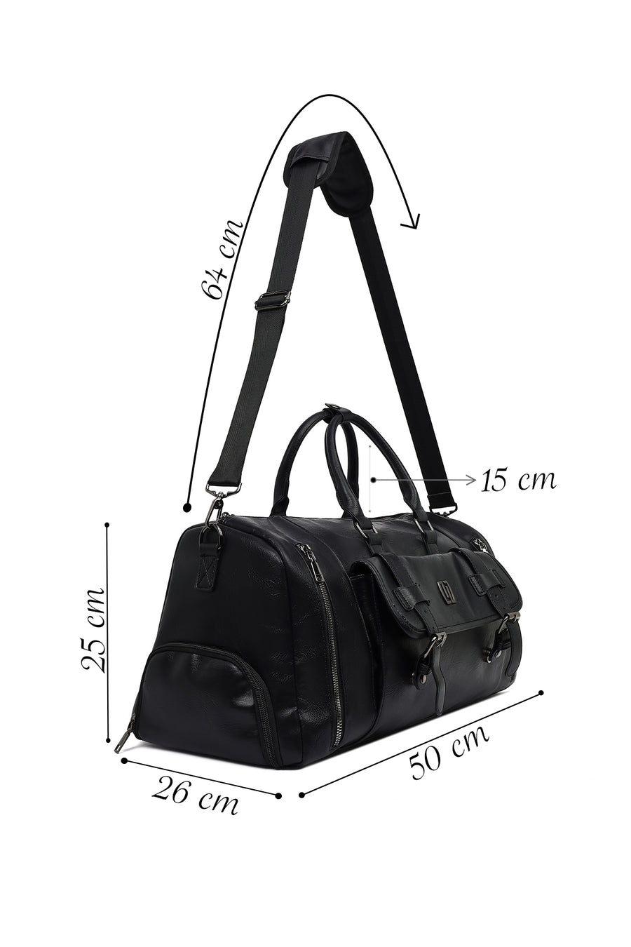 Men's Black Travel Bag