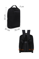 D-Pack Unisex Black Fabric Backpack | Derimod