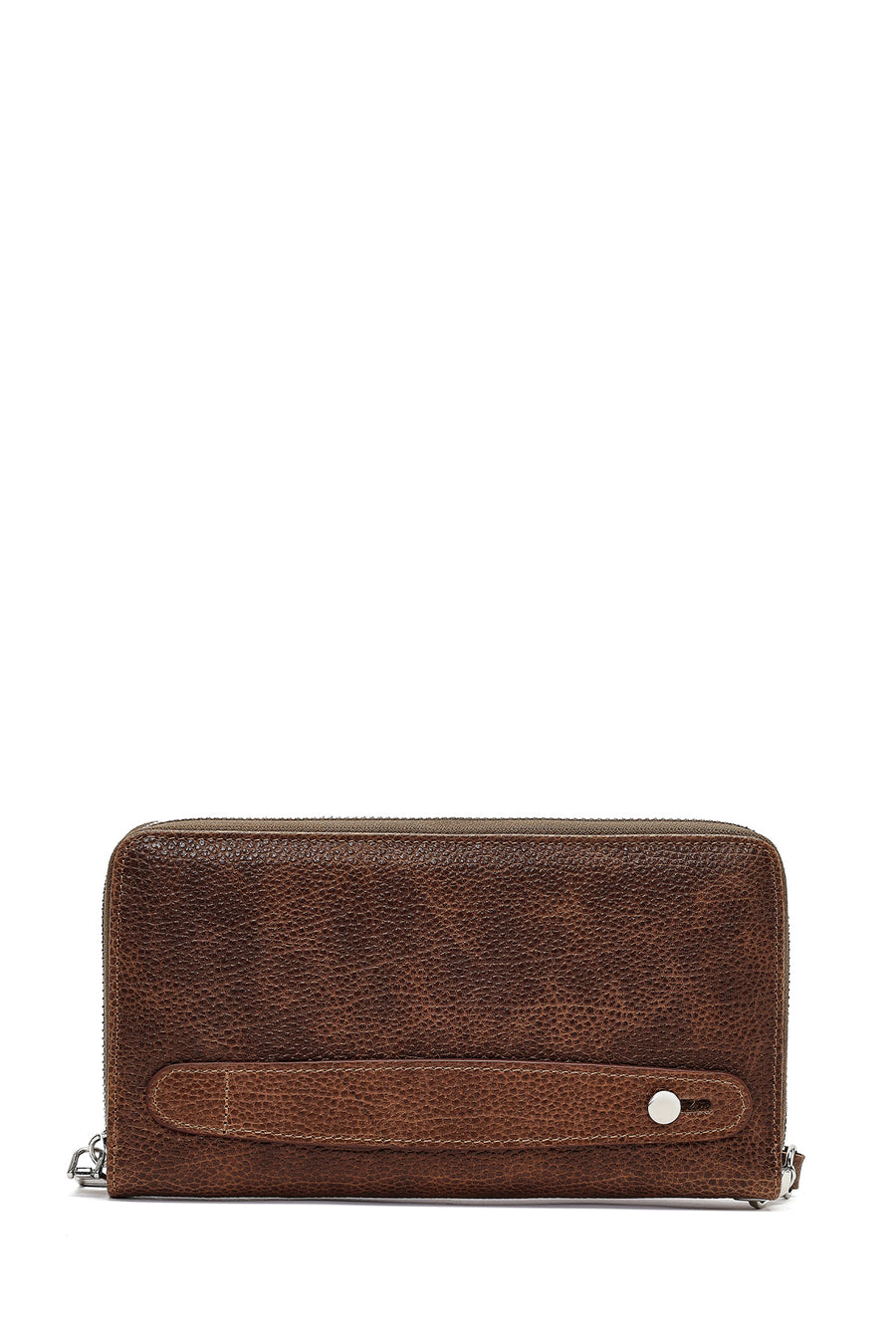Men's Brown Mini Leather Handbag