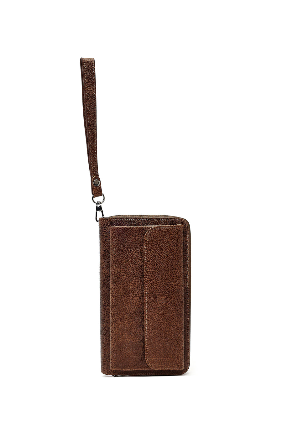 Men's Brown Mini Leather Handbag
