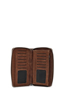 Men's Brown Mini Leather Handbag | Derimod