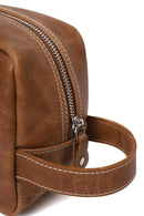 Male Brown Leather Handbag | Derimod