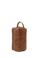 Male Brown Leather Handbag | Derimod