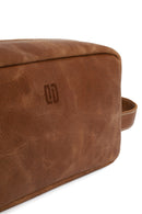 Male Brown Leather Handbag | Derimod