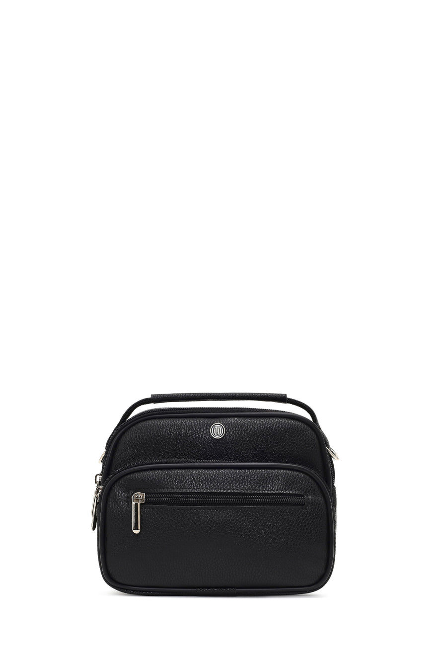 Men's Black Long Strap Handbag