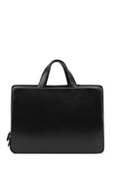 Men's Black Long Strap Leather Briefcase | Derimod