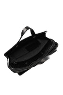Men's Black Long Strap Leather Briefcase | Derimod