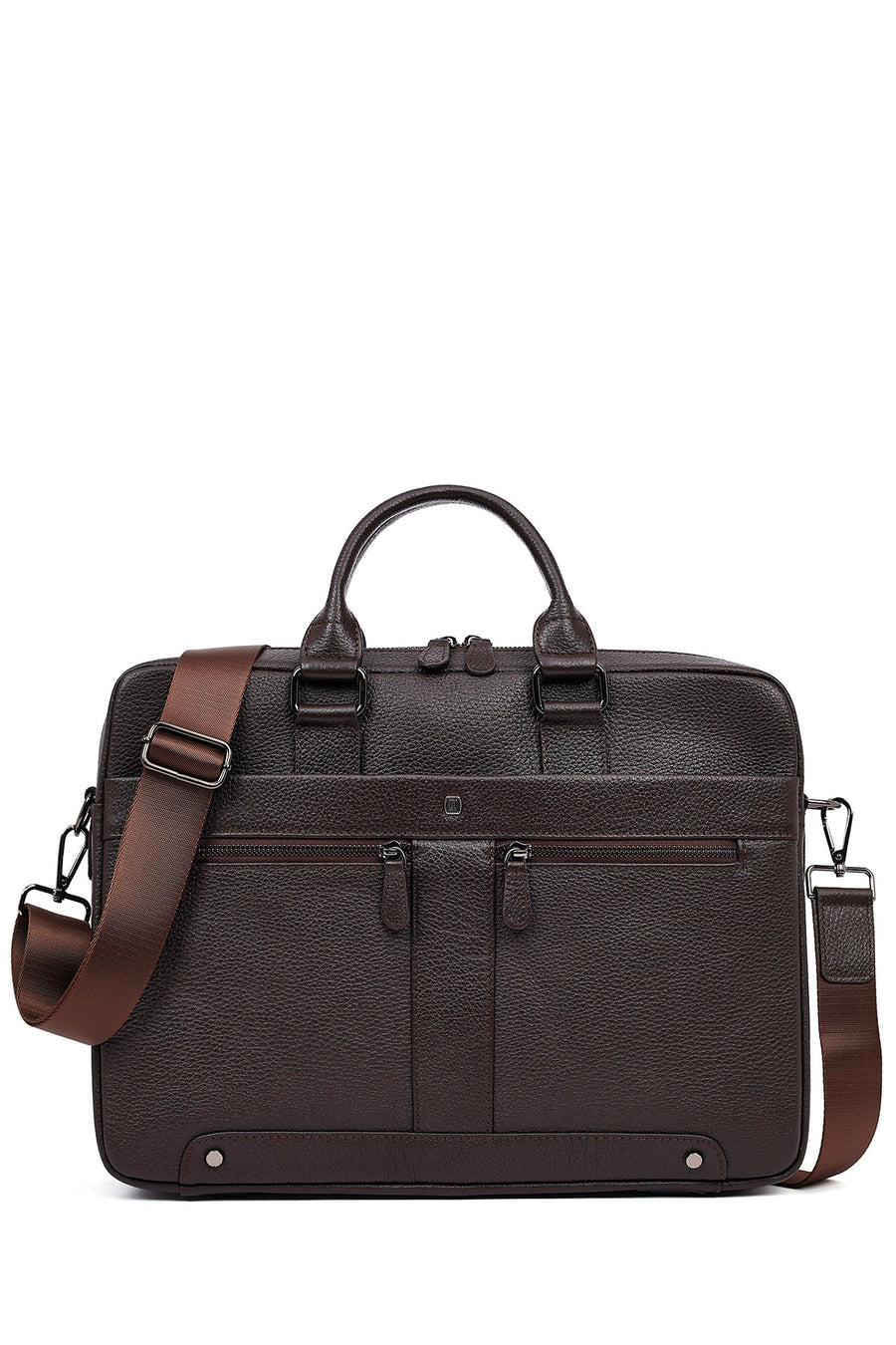 Men's Brown Leather Laptop Bag 25WBD3532FT | Derimod