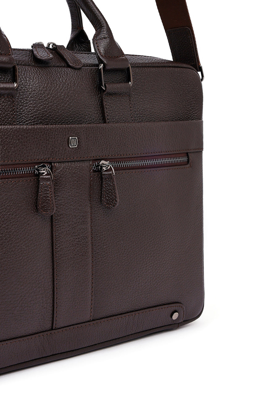Men's Brown Leather Laptop Bag