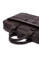 Men's Brown Leather Laptop Bag | Derimod