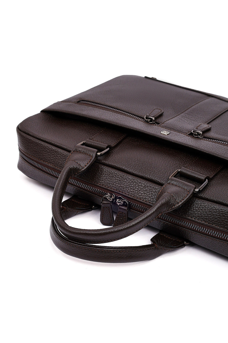 Men's Brown Leather Laptop Bag