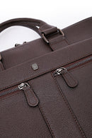 Men's Brown Leather Laptop Bag | Derimod