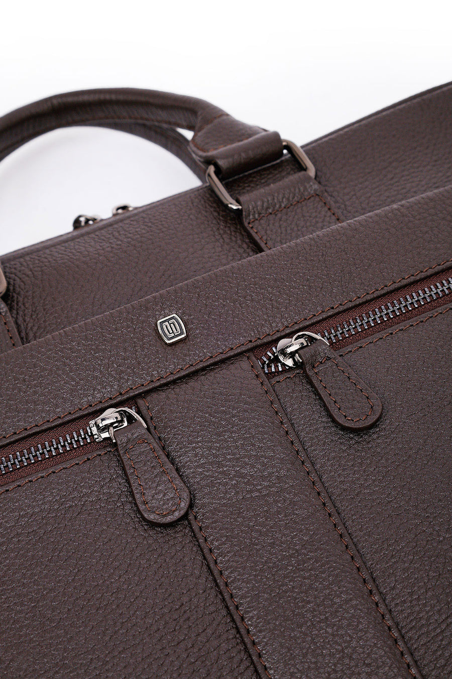 Men's Brown Leather Laptop Bag
