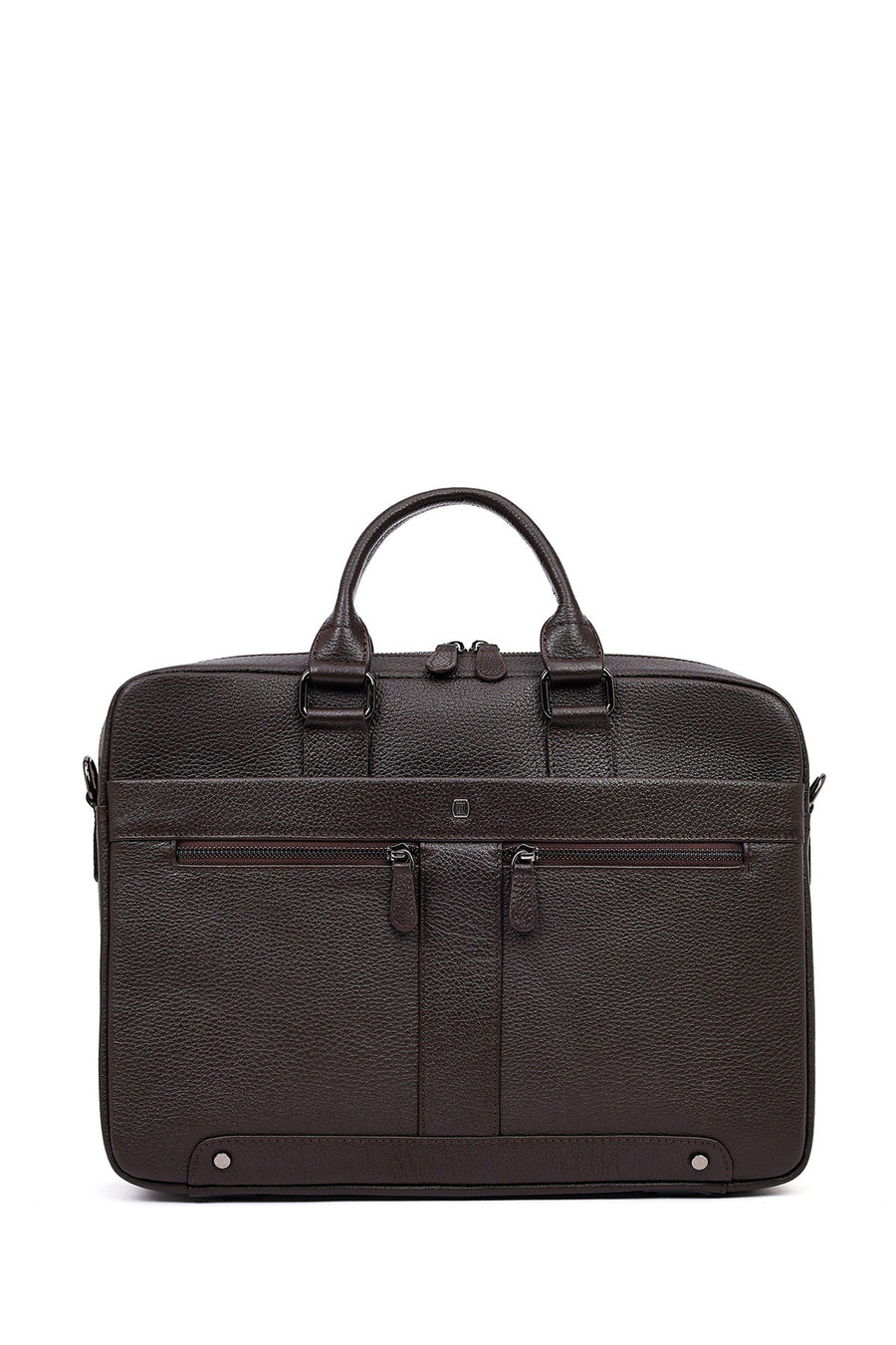 Men's Brown Leather Laptop Bag
