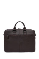 Men's Brown Leather Laptop Bag | Derimod