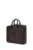 Men's Brown Leather Laptop Bag | Derimod