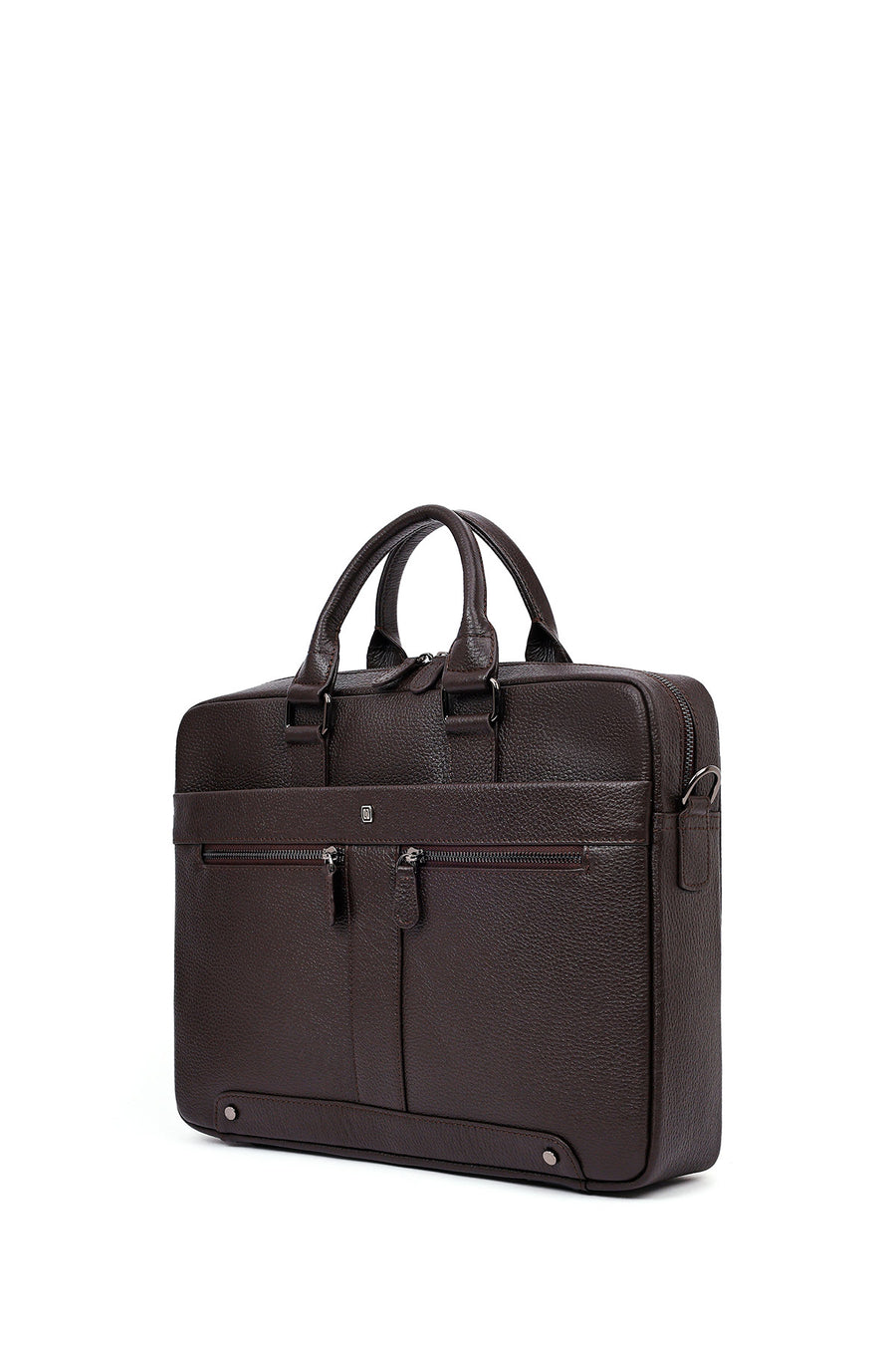 Men's Brown Leather Laptop Bag