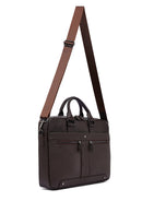 Men's Brown Leather Laptop Bag | Derimod