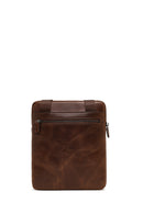 Men's Brown Long Strap Leather Shoulder Bag | Derimod