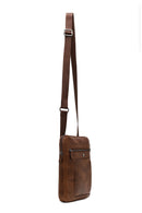 Men's Brown Long Strap Leather Shoulder Bag | Derimod