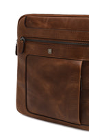 Men's Brown Long Strap Leather Shoulder Bag | Derimod