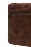 Men's Brown Long Strap Leather Shoulder Bag | Derimod