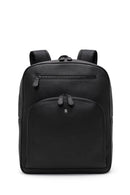 Men's Black Leather Backpack | Derimod