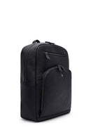 Men's Black Leather Backpack | Derimod