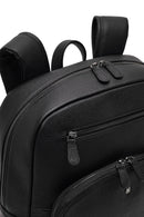 Men's Black Leather Backpack | Derimod
