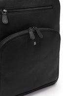 Men's Black Leather Backpack | Derimod
