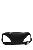 Men's Black Leather Mini Waist Bag | Derimod