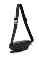 Men's Black Leather Mini Waist Bag | Derimod