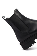Woman Siyah Leather Chelsea Bot | Derimod