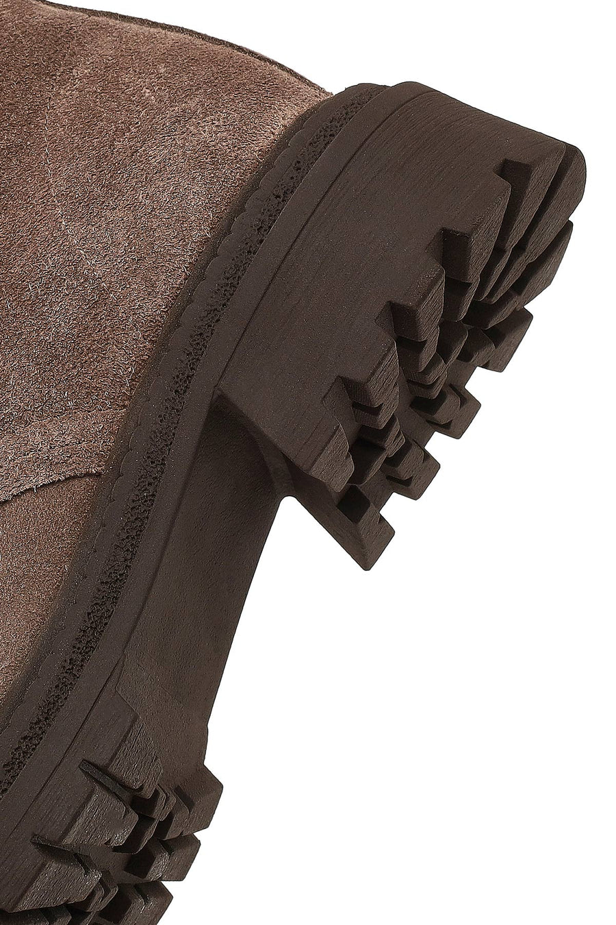 Women's Mink Zippered Suede Leather Boot