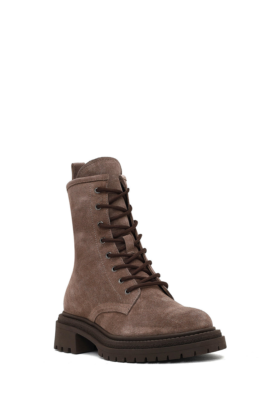 Women's Mink Zippered Suede Leather Boot